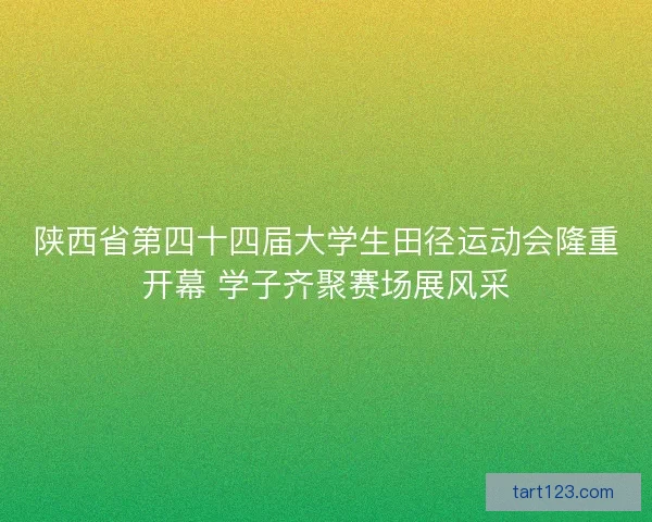 陕西省第四十四届大学生田径运动会隆重开幕 学子齐聚赛场展风采